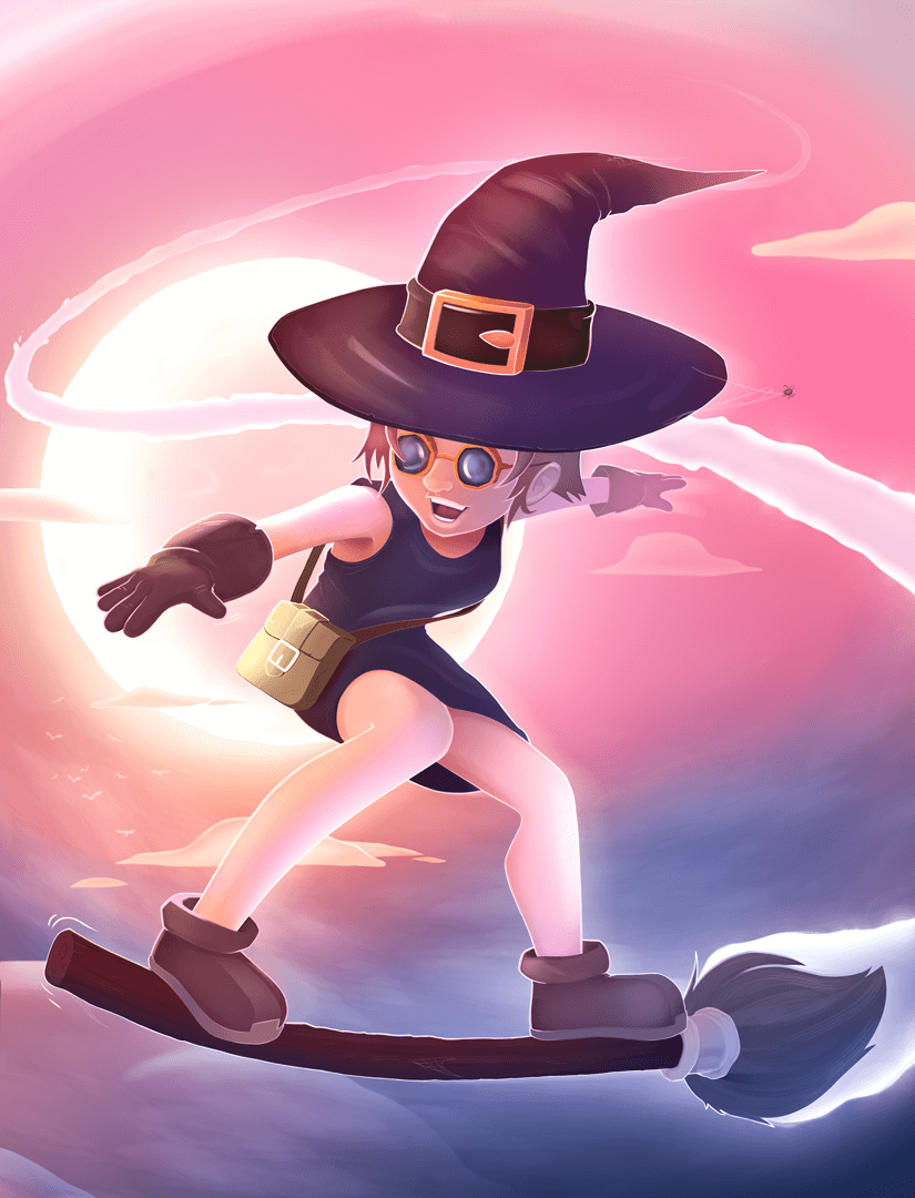 Little Witch Illustration